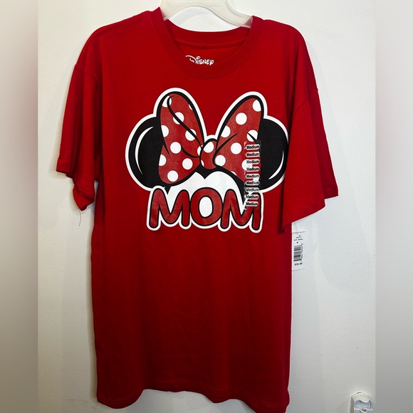 Disney Tops - Disney Red Minnie Mouse Women’s Mom Tee